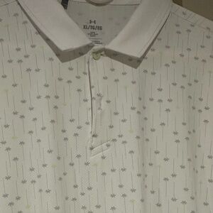 Under Armour Golf Polo with Palm Pattern - logo - XL - never worn - iso chill